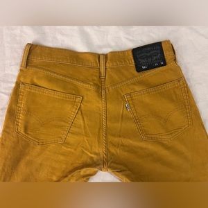 Levi’s 511, yellow corduroy size 33 x 32